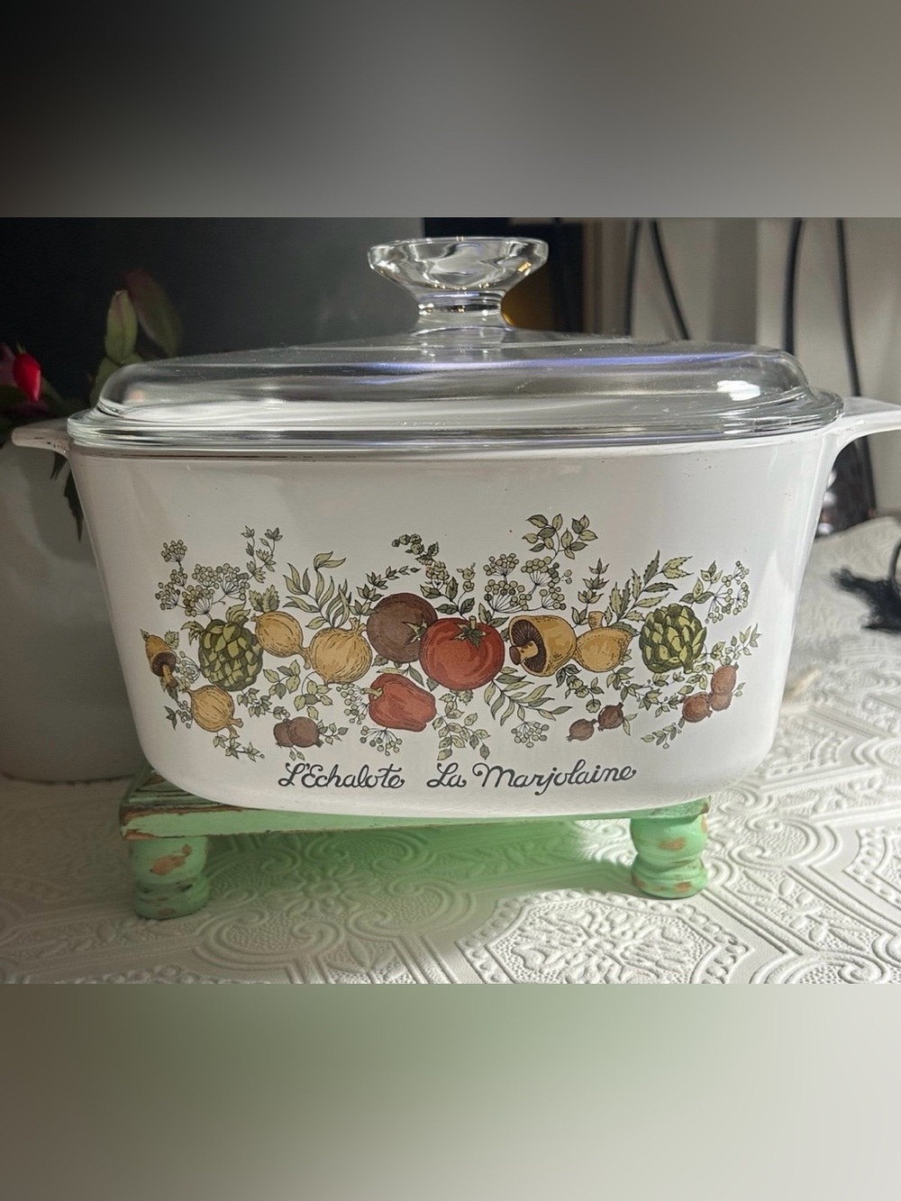 Corning Ware Spice of Life L’Echalote La Marjolaine A-3-B 3 Qt Casserole w/Lid